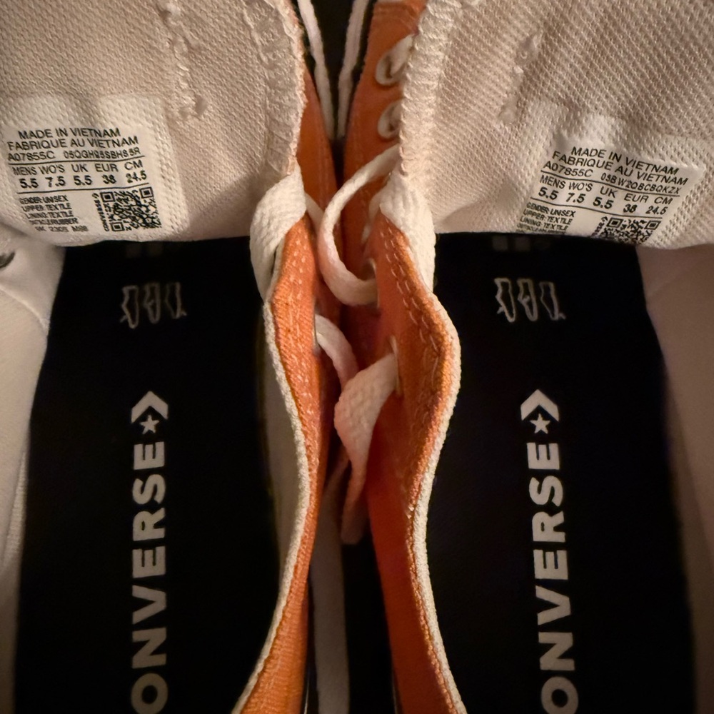 “SOLD” Women Converse Golden Orange All Star Sneakers - Picture 10 of 11